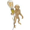 Lampa stołowa Mauro Ferretti monkey E27 Ø 26x34x55 cm złota