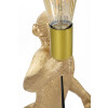 Lampa stołowa Mauro Ferretti monkey E27 Ø 26x34x55 cm złota