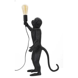 Lampa stołowa Mauro Ferretti monkey E27 Ø 26x34x55 cm czarna