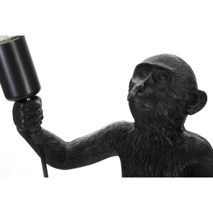 Lampa stołowa Mauro Ferretti monkey E27 Ø 26x34x55 cm czarna