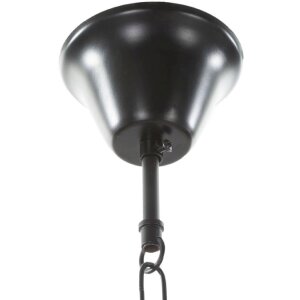 Mauro Ferretti lampa sufitowa okrąg linowy 6-światło E27 Ø 64x90 cm brązowy czarny