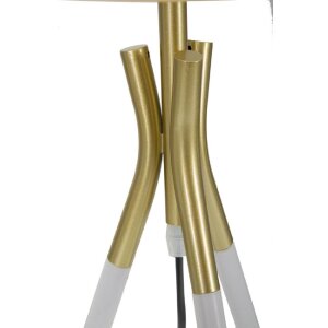 Mauro Ferretti lampa stołowa Triply E27 Ø 28x57 cm złoty biały