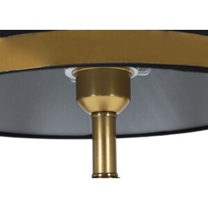 Mauro Ferretti lampa stołowa Blacky E27 Ø 28x50 cm czarne złoto