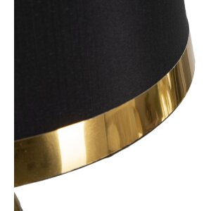 Mauro Ferretti lampa stołowa Blacky E27 Ø 28x50 cm czarne złoto