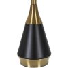 Mauro Ferretti lampa stołowa Blacky E27 Ø 28x50 cm czarne złoto