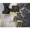 Mauro Ferretti lampa stołowa Blacky E27 Ø 28x50 cm czarne złoto