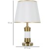 Mauro Ferretti lampa stołowa Whity E27 Ø 31x52 cm złoty biały