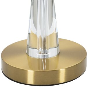 Mauro Ferretti lampa stołowa Kristal E27 Ø 30x56 cm złoty biały
