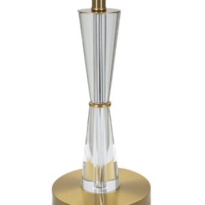 Mauro Ferretti lampa stołowa Kristal E27 Ø 30x56 cm złoty biały