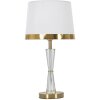 Mauro Ferretti lampa stołowa Kristal E27 Ø 30x56 cm złoty biały