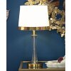 Mauro Ferretti lampa stołowa Kristal E27 Ø 30x56 cm złoty biały