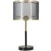 Mauro Ferretti lampa stołowa poziomy E27 Ø 25x48 cm czarne złoto