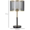 Mauro Ferretti lampa stołowa poziomy E27 Ø 25x48 cm czarne złoto