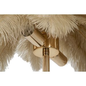 Mauro Ferretti lampa stołowa palma 2 światła E14 Ø 55x60 cm wielbłądzie złoto