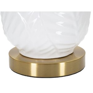 Mauro Ferretti lampa stołowa ceramiczna E27 Ø 40x70 cm złoty biały