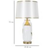 Mauro Ferretti lampa stołowa ceramiczna E27 Ø 40x70 cm złoty biały