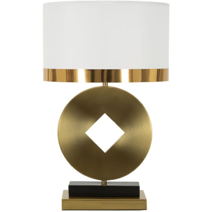 Mauro Ferretti lampa stołowa Coin E270 Ø 30x53 cm złoty biały