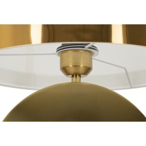 Mauro Ferretti lampa stołowa Coin E270 Ø 30x53 cm złoty biały