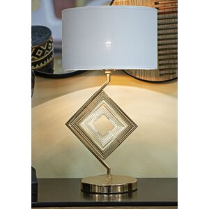 Mauro Ferretti Move lampa stołowa E27 Ø 30x56 cm złoty biały