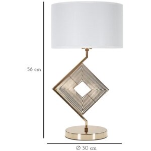 Mauro Ferretti Move lampa stołowa E27 Ø 30x56 cm złoty biały