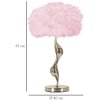 Lampa stołowa Mauro Ferretti slim E27 Ø 40x63 cm różowe złoto