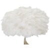 Lampa stołowa Mauro Ferretti slim E27 Ø 40x63 cm białe złoto