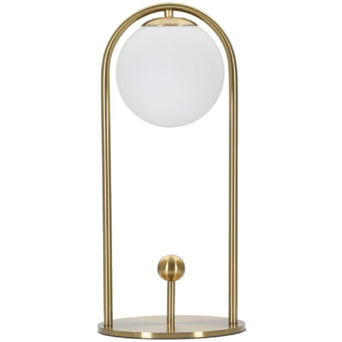 Mauro Ferretti lampa stołowa Glamy Arc E14 Ø 21x47 cm złoty biały