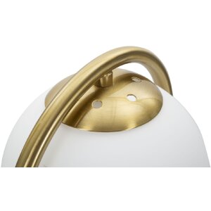 Mauro Ferretti lampa stołowa Glamy Arc E14 Ø 21x47 cm złoty biały