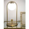 Mauro Ferretti lampa stołowa Glamy Arc E14 Ø 21x47 cm złoty biały