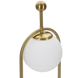 Mauro Ferretti lampa stołowa Glamy Arc E14 Ø 21x50 cm złoty biały