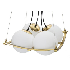 Mauro Ferretti lampa sufitowa Japan kwadrat 4 światła E27 45x45x20 cm złoty biały