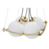 Mauro Ferretti lampa sufitowa Japan kwadrat 4 światła E27 45x45x20 cm złoty biały