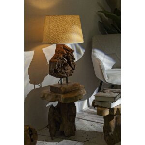 Mauro Ferretti lampa stołowa Kepala E27 Ø 35x69 cm brązowy
