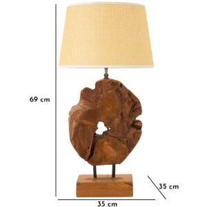 Mauro Ferretti lampa stołowa Kepala E27 Ø 35x69 cm brązowy