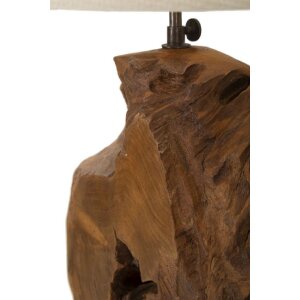 Mauro Ferretti lampa stołowa Kepala E27 Ø 35x69 cm brązowy