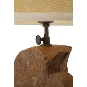Mauro Ferretti lampa stołowa Kepala E27 Ø 35x69 cm brązowy