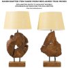 Mauro Ferretti lampa stołowa Kepala E27 Ø 35x69 cm brązowy
