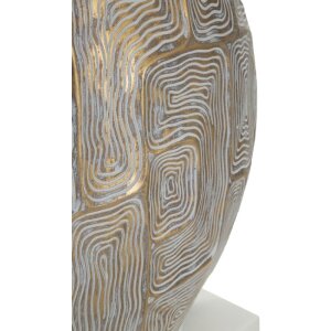 Mauro Ferretti lampa stołowa Eklipsen E27 Ø 38x64 cm złoty biały