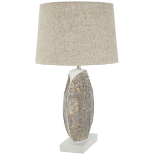 Mauro Ferretti lampa stołowa Eklipsen E27 Ø 38x64 cm złoty biały