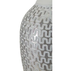 Mauro Ferretti lampa stołowa wave E27 Ø 35x65 cm srebrny biały