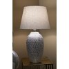 Mauro Ferretti lampa stołowa wave E27 Ø 35x65 cm srebrny biały