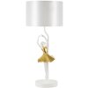 Mauro Ferretti lampa stołowa dancer E27 Ø 28x64 cm złoty biały