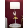 Mauro Ferretti lampa stołowa dancer E27 Ø 28x64 cm złoty biały