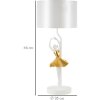 Mauro Ferretti lampa stołowa dancer E27 Ø 28x64 cm złoty biały