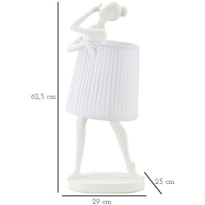 Mauro Ferretti lampa stołowa Ballet E14 Ø 29x25x62,5 cm biały