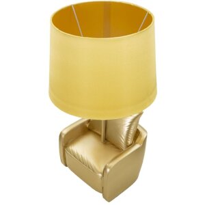 Lampa stołowa Mauro Ferretti mid-century E27 26x46 cm złota