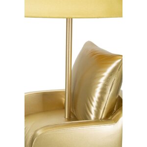 Lampa stołowa Mauro Ferretti mid-century E27 26x46 cm złota
