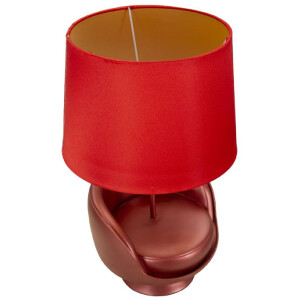 Lampa stołowa Mauro Ferretti mid-century E27 26x43 cm czerwona