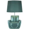 Lampa stołowa Mauro Ferretti mid-century E27 26x43 cm turkusowa
