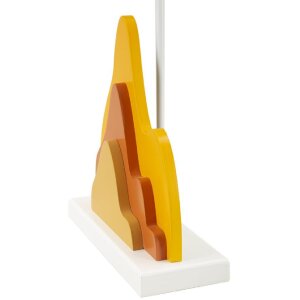 Mauro Ferretti Lampa Stołowa Color Żółta 30x57 cm